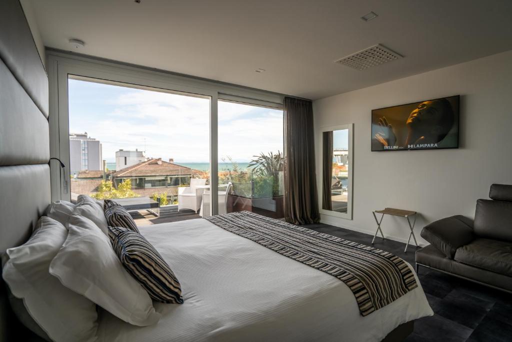 Posteľ alebo postele v izbe v ubytovaní Hotel Lampara
