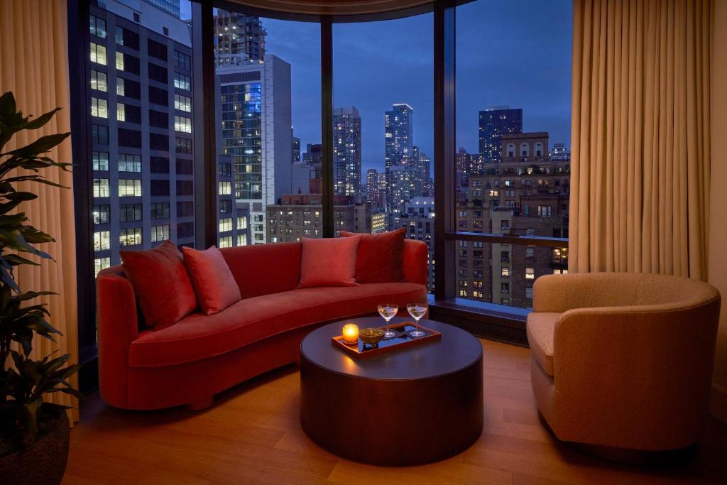 Istumisnurk majutusasutuses Pendry Manhattan West