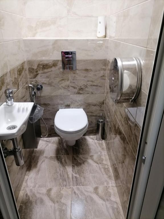 Koupelna v ubytování STAR CITY Hostel