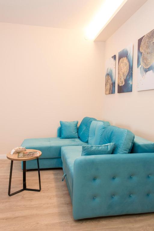Posezení v ubytování Galaxy Apartments