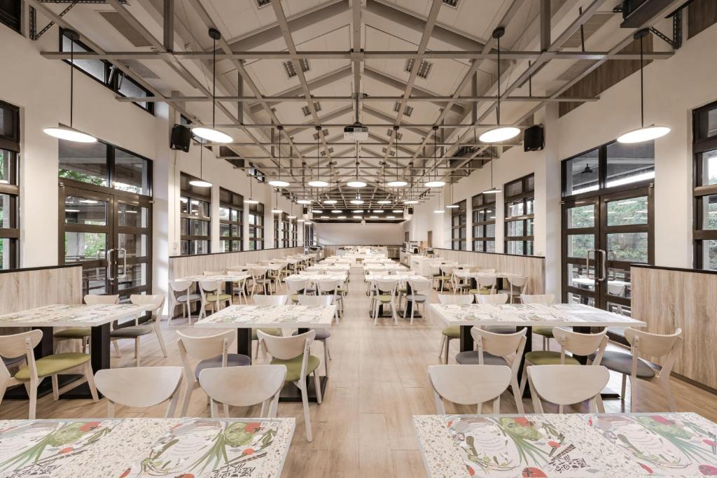 Restaurace v ubytování The Moment Hotel Yilan by Lakeshore
