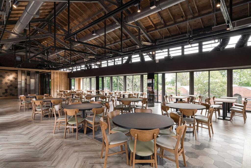 Restaurace v ubytování The Moment Hotel Yilan by Lakeshore