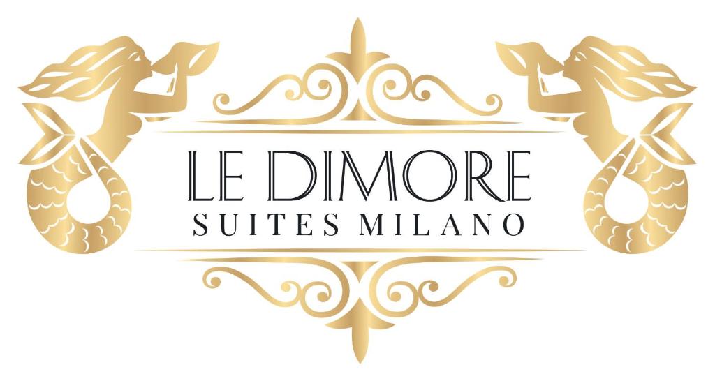 a vector illustration of a mermaid in a crown and the words le dimore at Le Dimore Suites Milano in Milan