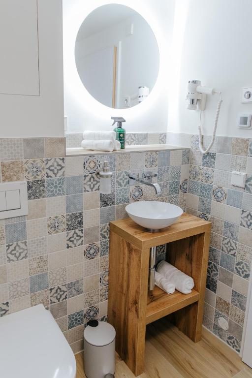 Koupelna v ubytování Village Turmzimmer
