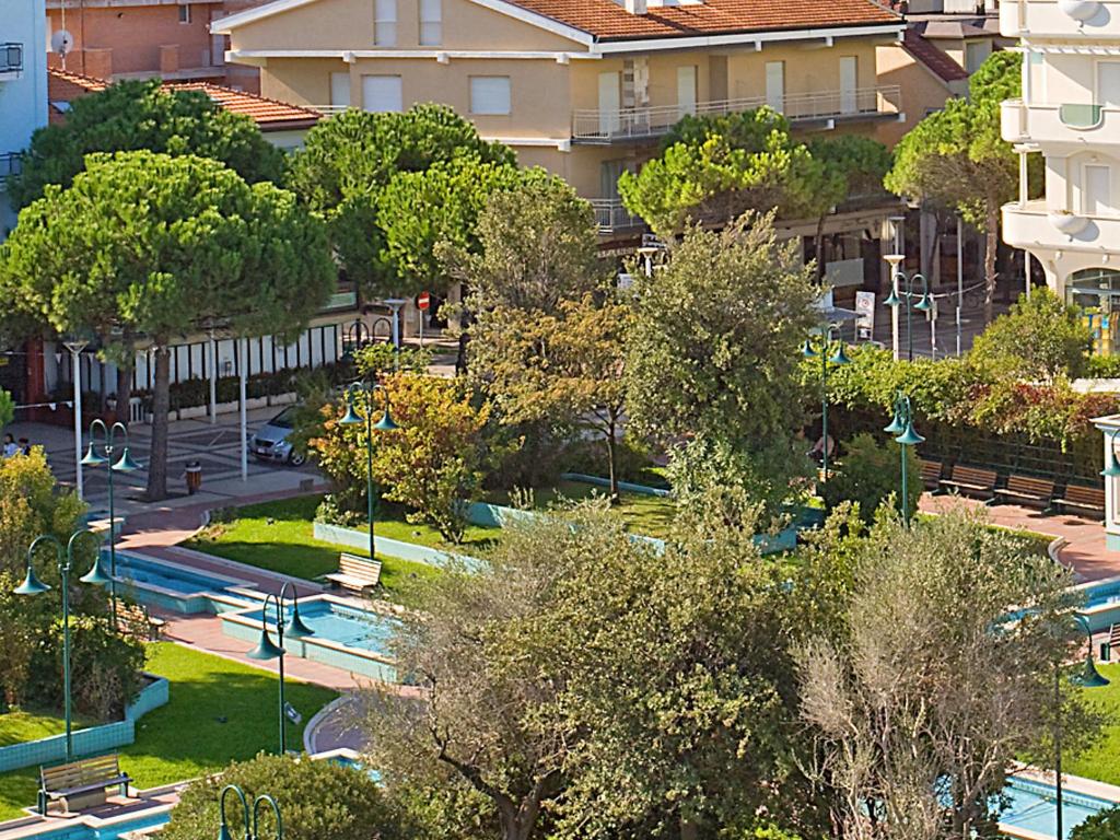 an aerial view of a park with trees and buildings at Apartment Bellavista-2 by Interhome in Cattolica