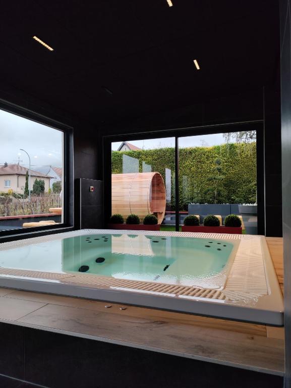 Bazén v ubytování James Vignoble Hôtel, Eguisheim nebo v jeho okolí