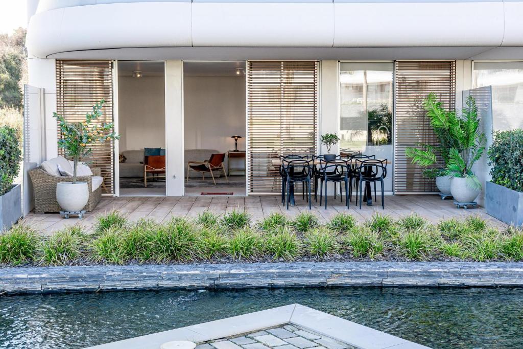 A seating area at TE- Luxury resort, front line beach, families only