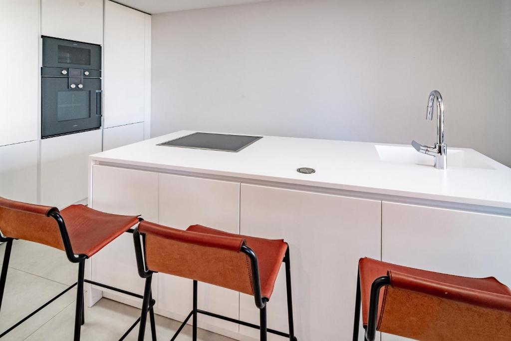 A kitchen or kitchenette at TE- Luxury resort, front line beach, families only