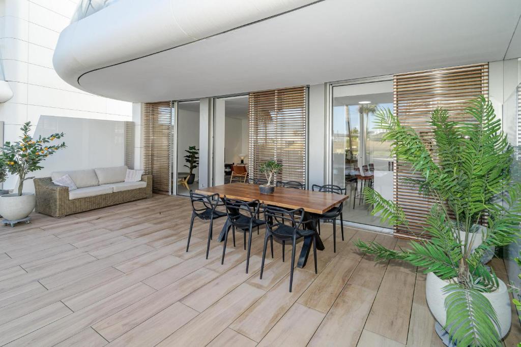 A seating area at TE- Luxury resort, front line beach, families only