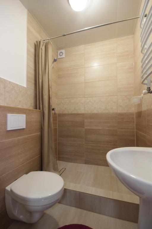 Koupelna v ubytování Fayniy Motel