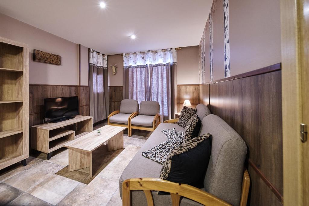 Posezení v ubytování Apartaments La Neu