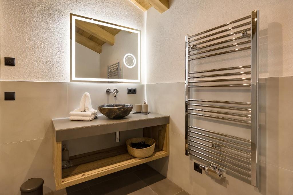 Koupelna v ubytování Das Krumerhaus