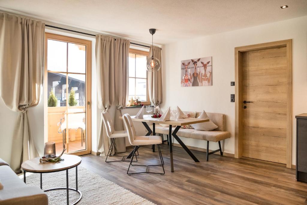 Posezení v ubytování Das Krumerhaus