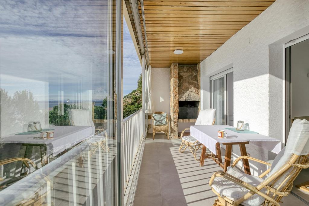 Balkón nebo terasa v ubytování Apartament Roses Vista Mar