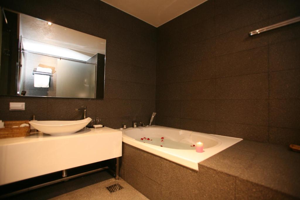 Koupelna v ubytování Hyunjin Tourist Hotel