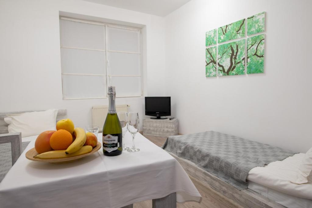 TV a/nebo společenská místnost v ubytování Higina Spa Hotel