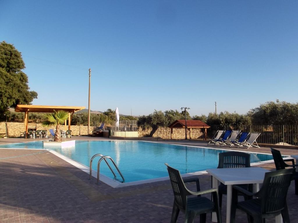 Bazén v ubytování Agriturismo Valle di Chiaramonte nebo v jeho okolí