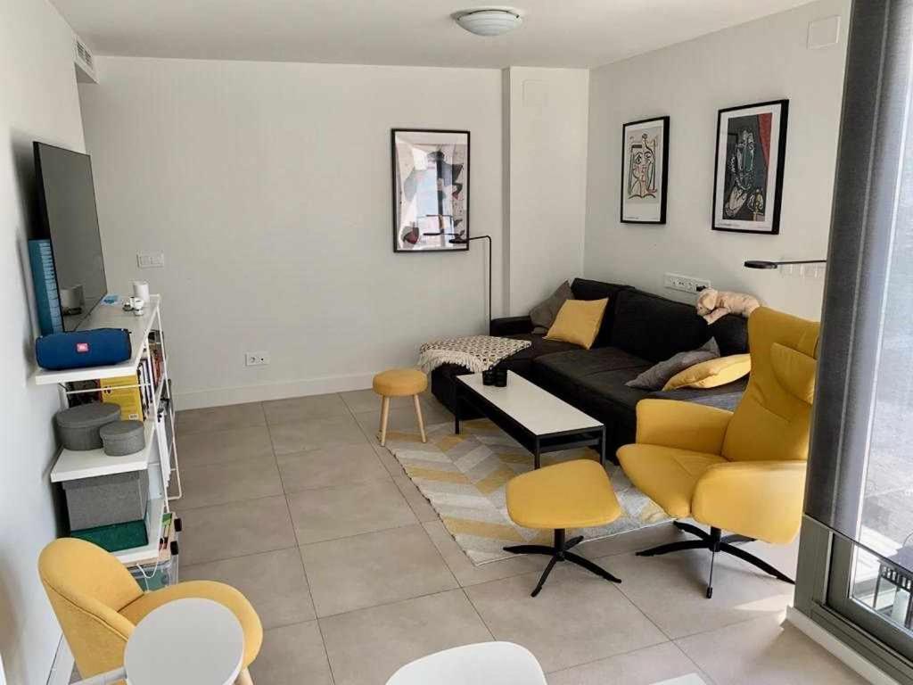 Posezení v ubytování Penthouse with stunning sea views in Torrox