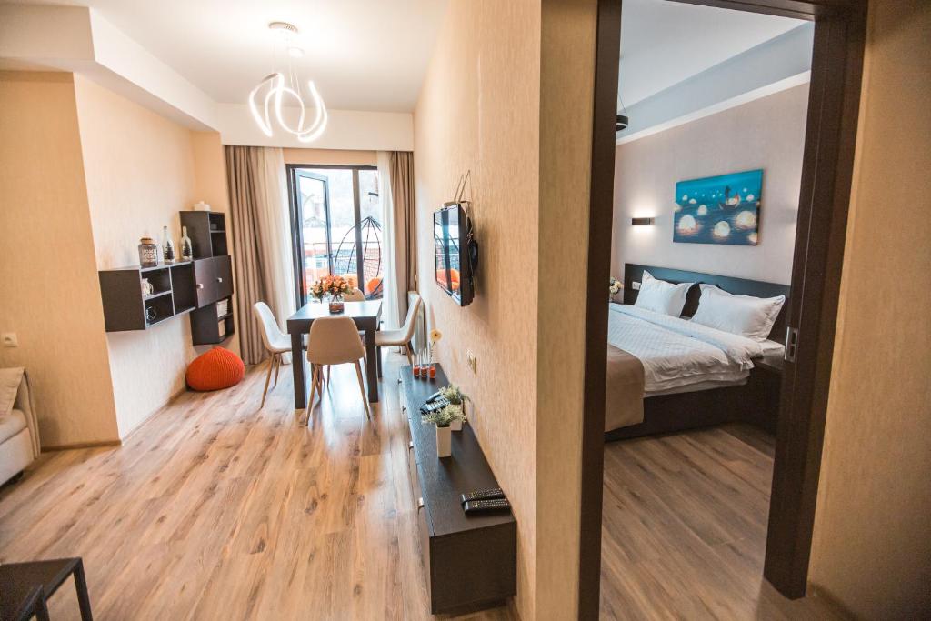 Voodi või voodid majutusasutuse Snow Pine Suite - 4 Star Resort toas