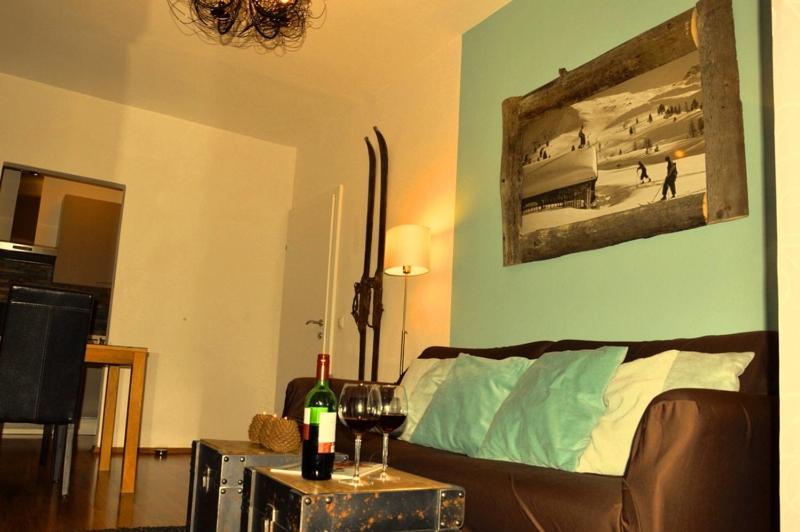 Posezení v ubytování Grenzberg Appartements