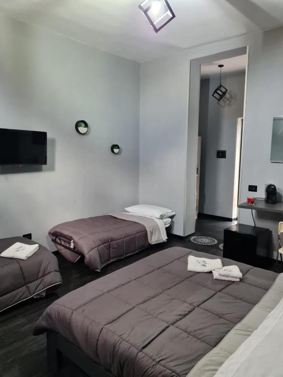 Posteľ alebo postele v izbe v ubytovaní B&B Villa Hermes