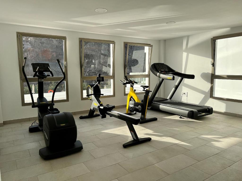 Posilňovňa alebo fitness centrum v ubytovaní Apartamentos Cordial Magec Taurito