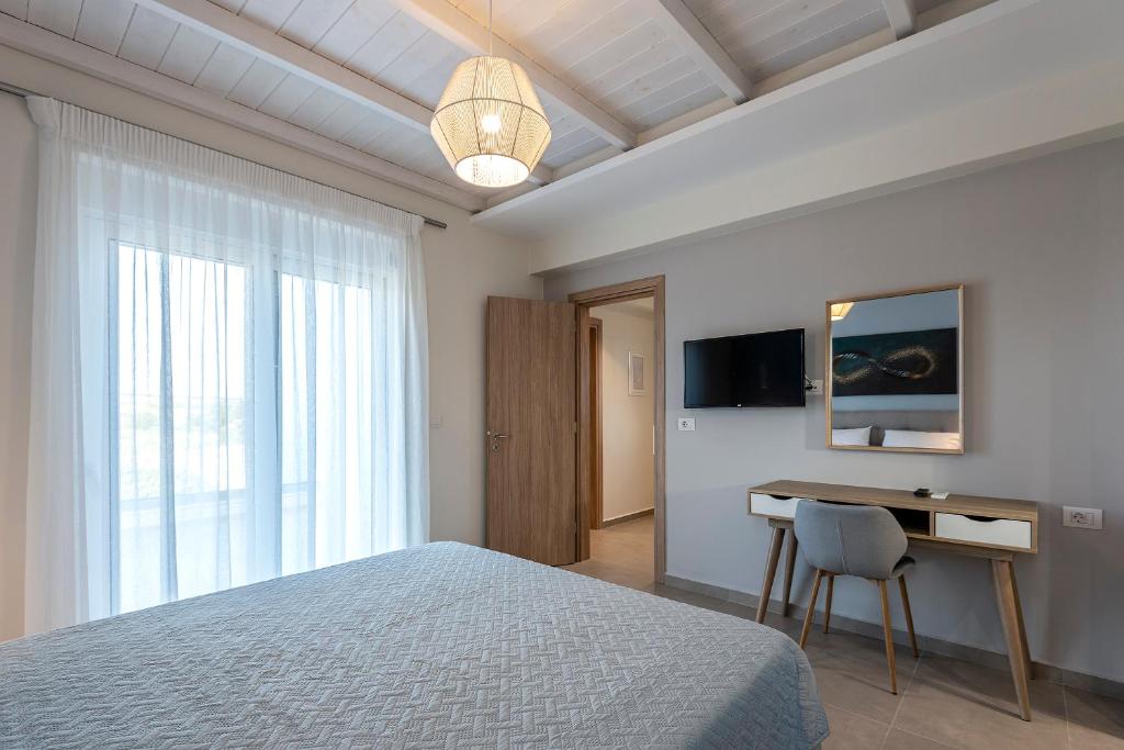 Telewizja i/lub zestaw kina domowego w obiekcie Tamaris Villa