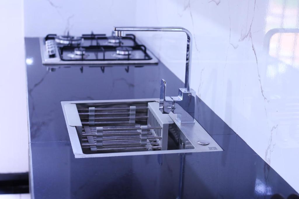 Kuchyň nebo kuchyňský kout v ubytování Triple Edge Villa