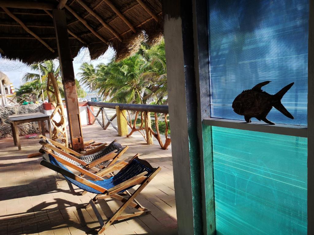Bazén v ubytování Xcalak Caribe Lodge nebo v jeho okolí