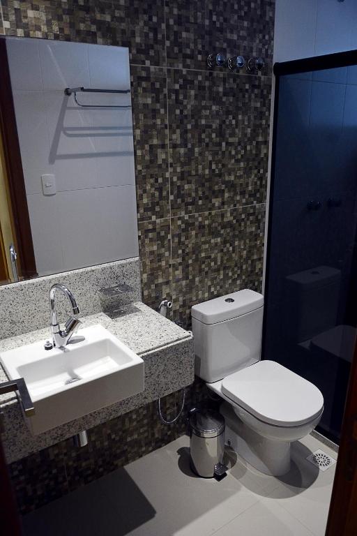 Koupelna v ubytování Pituba Praiamar Hotel