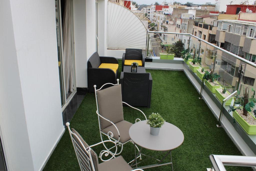 Balkón nebo terasa v ubytování RENT-INN Suites Hotel