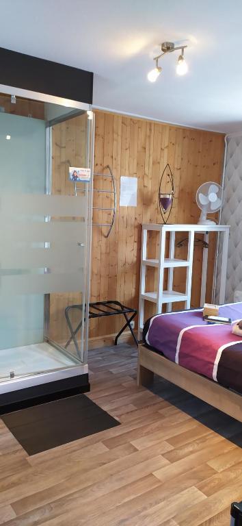 Postel nebo postele na pokoji v ubytování Le Valhento