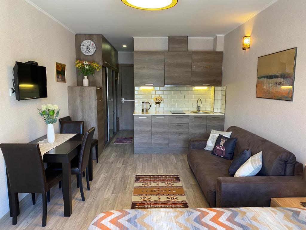 Posezení v ubytování New Gudauri Alpen Apartments