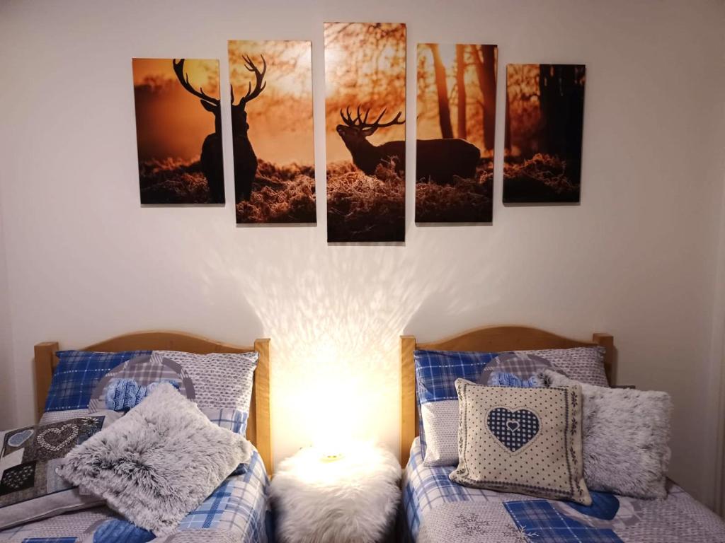 Postel nebo postele na pokoji v ubytování Appartamento Valmaor