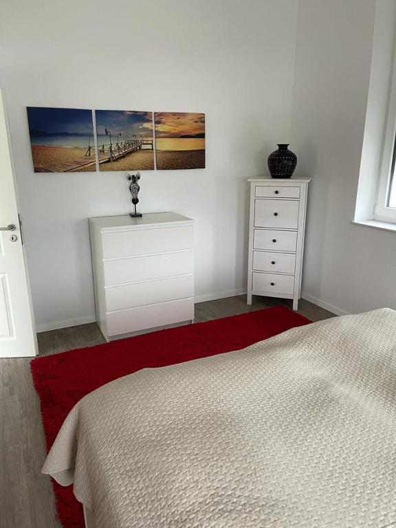 Postel nebo postele na pokoji v ubytování Lux Apartmant 2 Westerstede