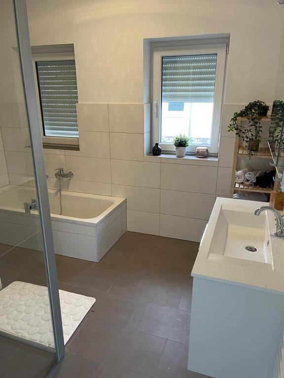 Koupelna v ubytování Lux Apartmant 2 Westerstede
