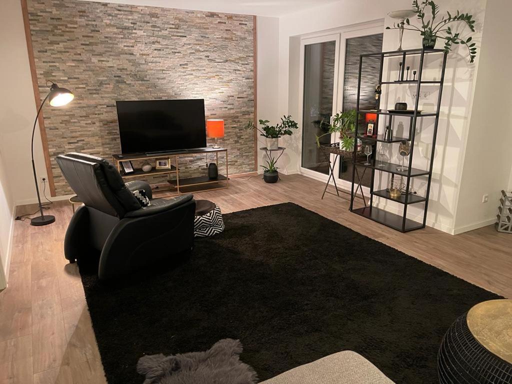 TV a/nebo společenská místnost v ubytování Lux Apartmant 2 Westerstede