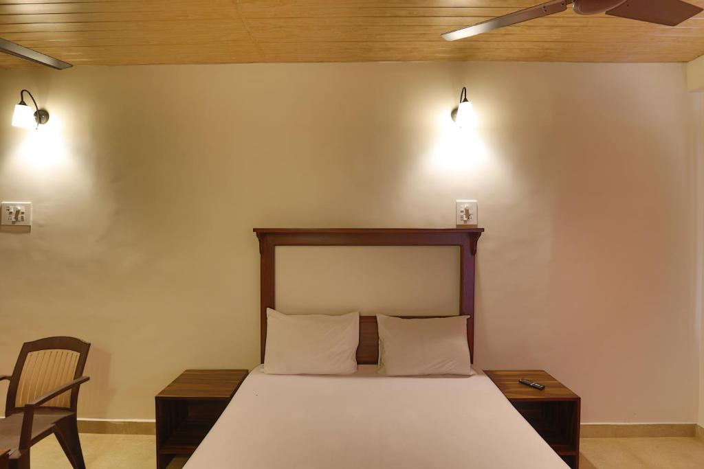 Uma cama ou camas num quarto em Hotel Orfil