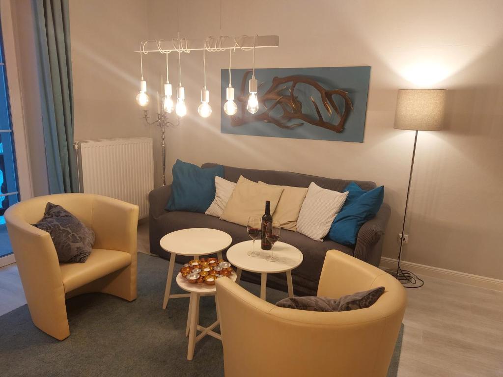 Posezení v ubytování Grenzberg Appartements