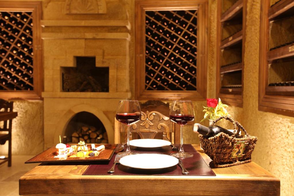 Bebidas en Kayakapi Premium Caves Cappadocia