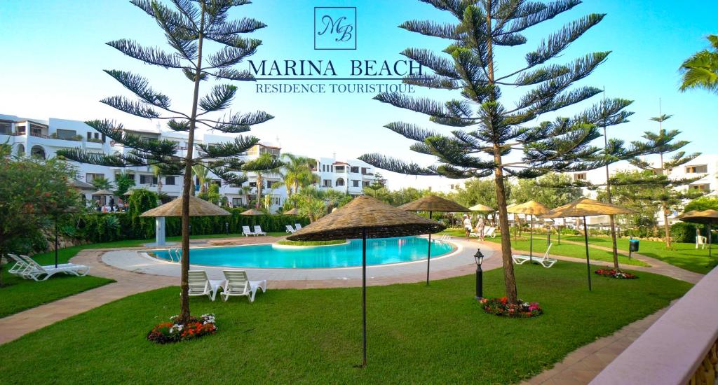 Πισίνα στο ή κοντά στο Marina Beach Appart Hôtel