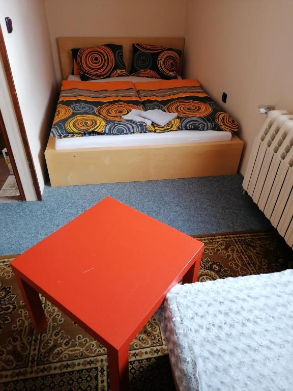 Postel nebo postele na pokoji v ubytování Chata Roudny