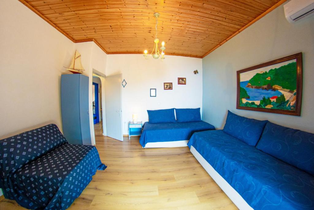Posezení v ubytování Aliki Apartments