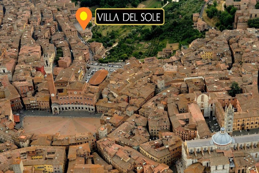 A general view of Siena or a view of the city taken from a panziókat