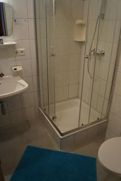 Koupelna v ubytování Gasthof Post