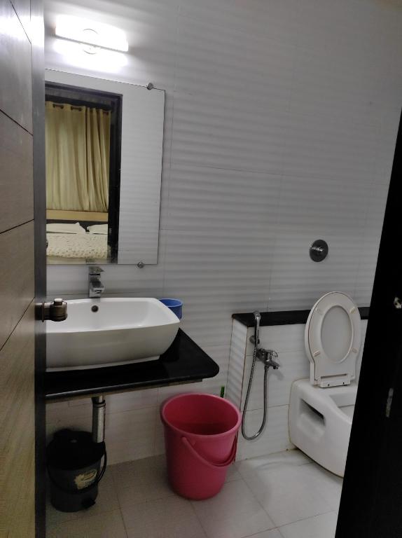 Koupelna v ubytování Guesthouse Sakina Colva