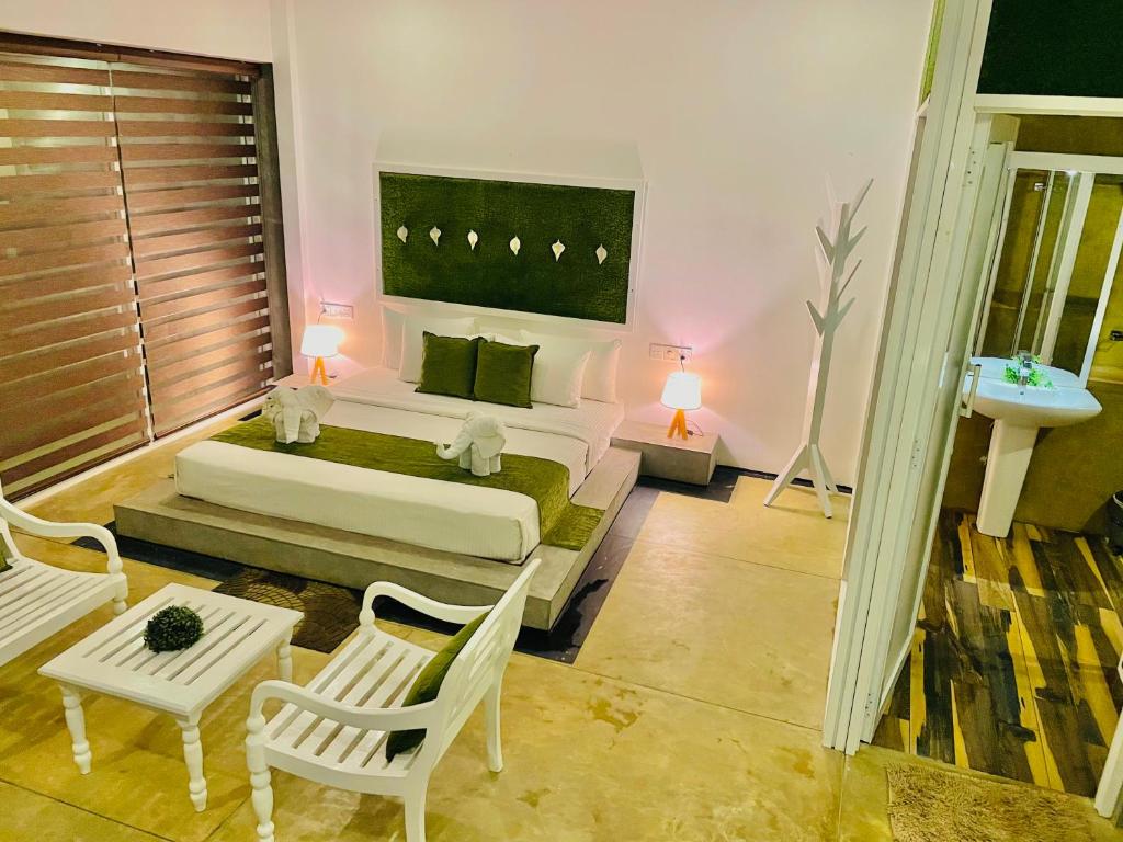 Posezení v ubytování 8 Plus Motels