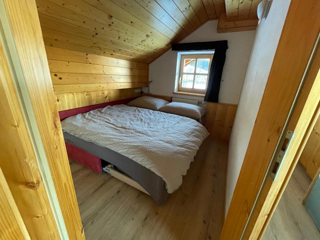 Postel nebo postele na pokoji v ubytování Fesengut