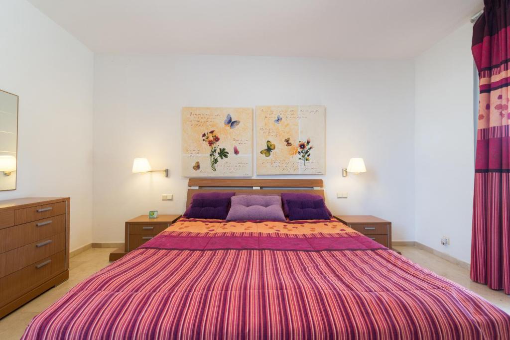 Postel nebo postele na pokoji v ubytování Sunset Villa