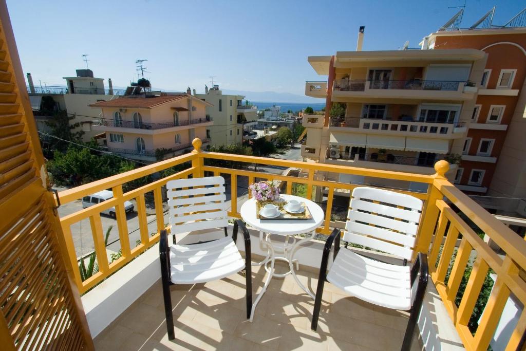 Balkón nebo terasa v ubytování Hotel Aidipsos